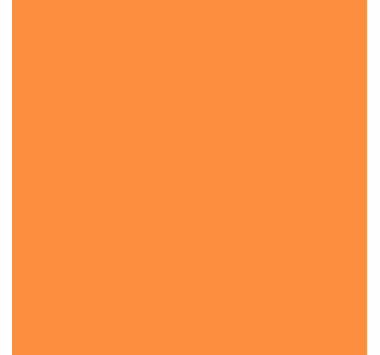 Oranje eenkleurig rolgordijn keuken - TenStickers