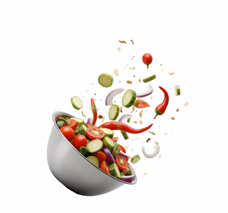 Verse salade rolgordijn keuken - TenStickers