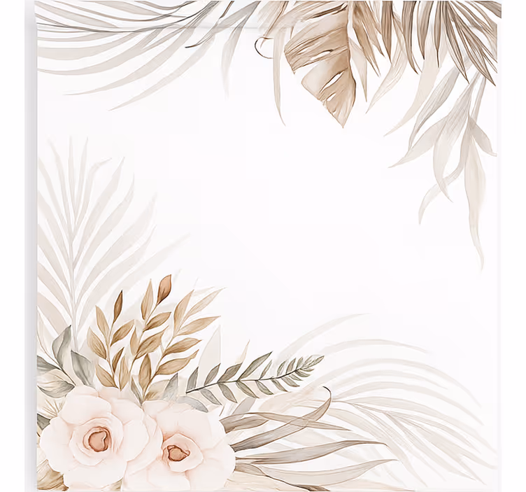 Boho sierlijke bloemen rolgordijn kinderkamer - TenStickers
