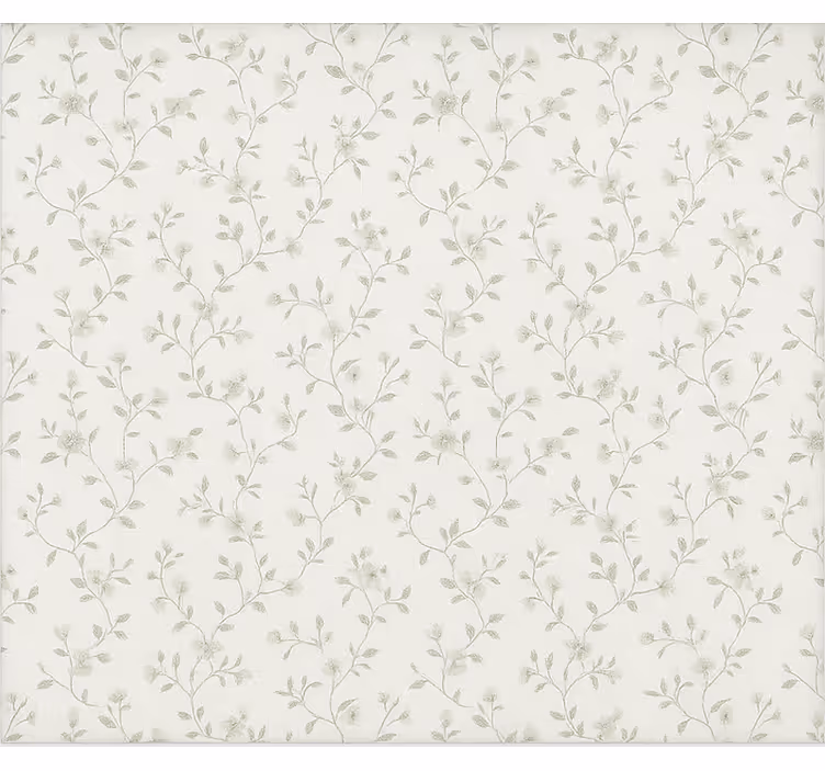 Sierlijke vintage bloemen rolgordijn hoofd slaapkamer - TenStickers