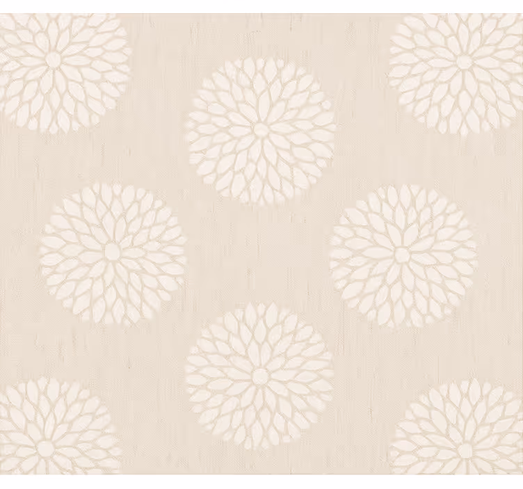 Chrysantenstencilpatroon thuis kantoor raambekleding - TenStickers