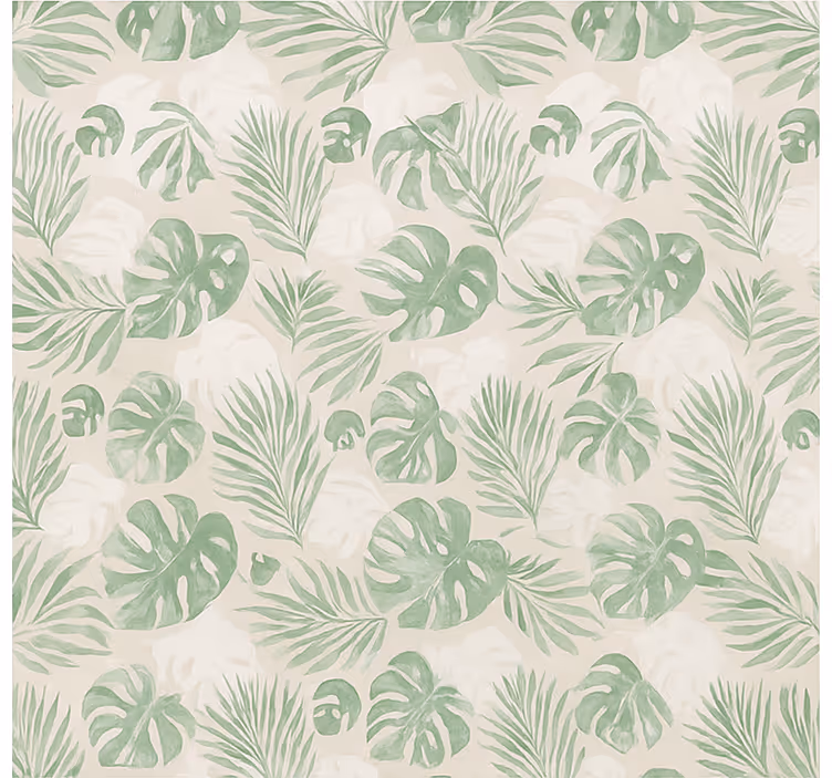 Tropische botanische bladeren rolgordijn keuken - TenStickers