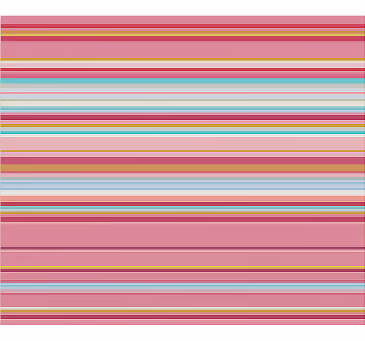 Roze strepenpatroon rolgordijn tienerkamer - TenStickers