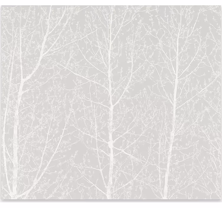 Grijze winterbomen rolgordijn eetkamer - TenStickers
