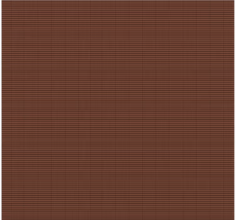 Chocoladebruin bamboe-effect rolgordijn eetkamer - TenStickers