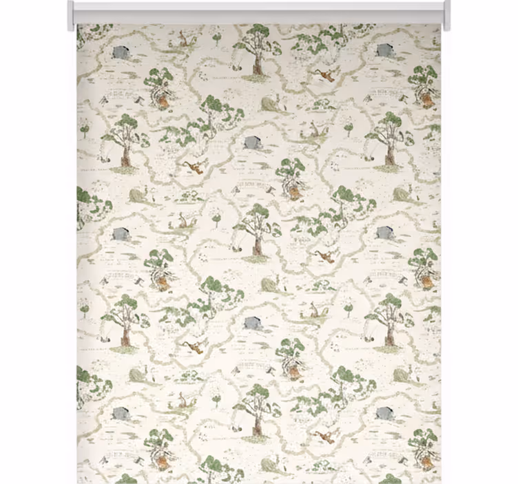 Raambekleding scandinavisch abstracte bosbomen - TenStickers