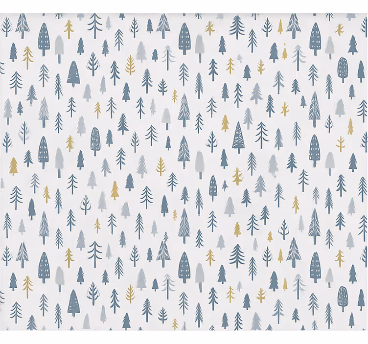 Raambekleding scandinavisch winterboslandschap - TenStickers