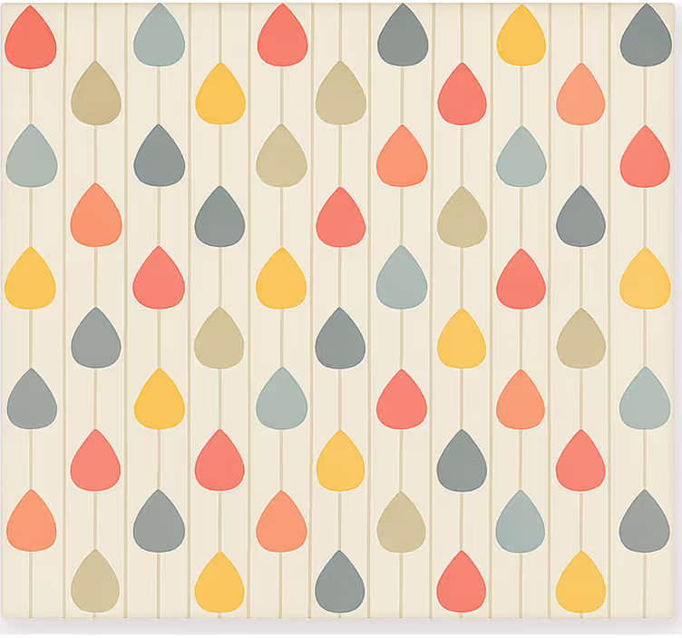 Raambekleding scandinavisch kleurrijke watervallen - TenStickers