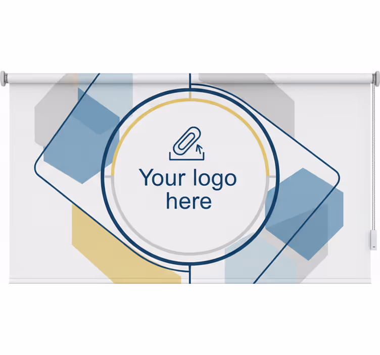Rolgordijn kantoor op maat met logo ontwerp - TenStickers