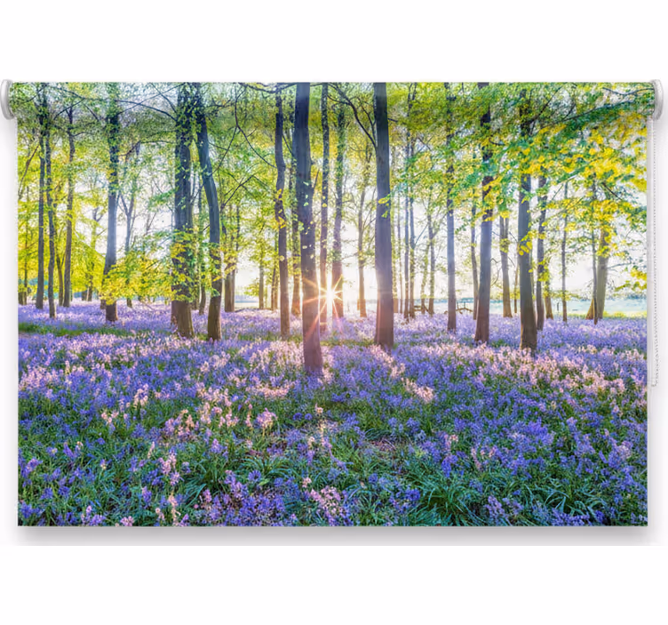 Rolgordijn bomen natuur geïnspireerd modernisme - TenStickers