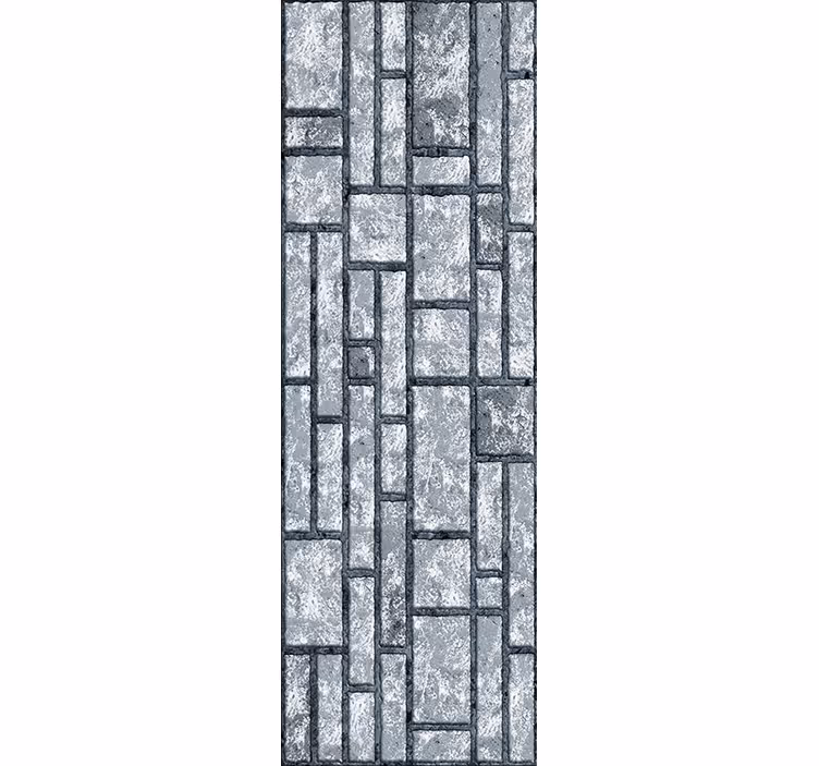 Thuis kantoor raambekleding grijze betonblokken - TenStickers