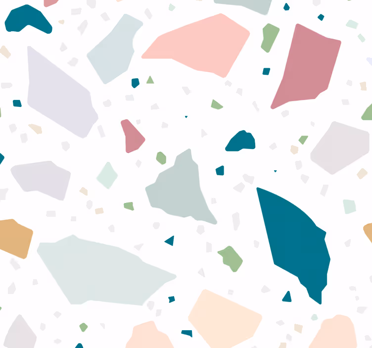 Rolgordijn keuken kleurrijk geometrisch terrazzo - TenStickers
