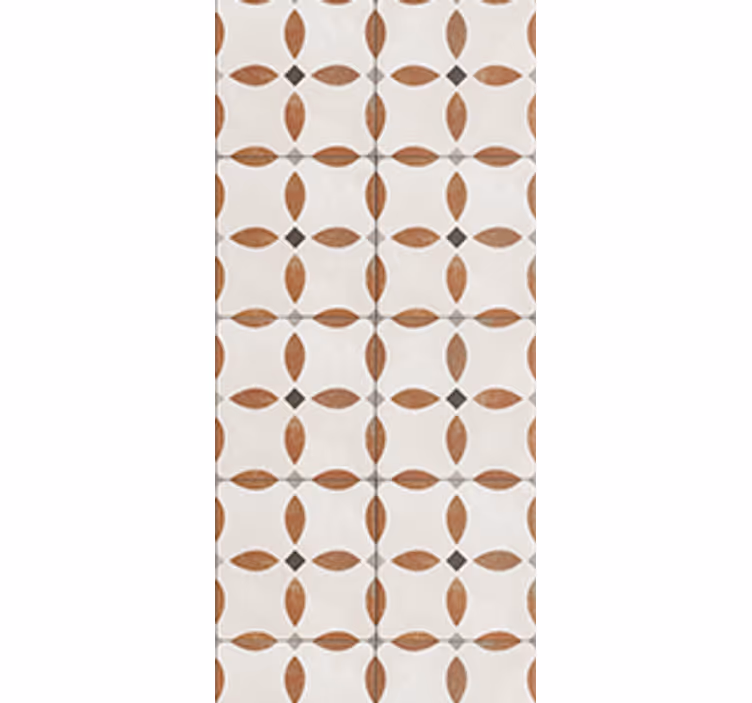 Rolgordijn keuken beige geometrisch textuurmotief - TenStickers