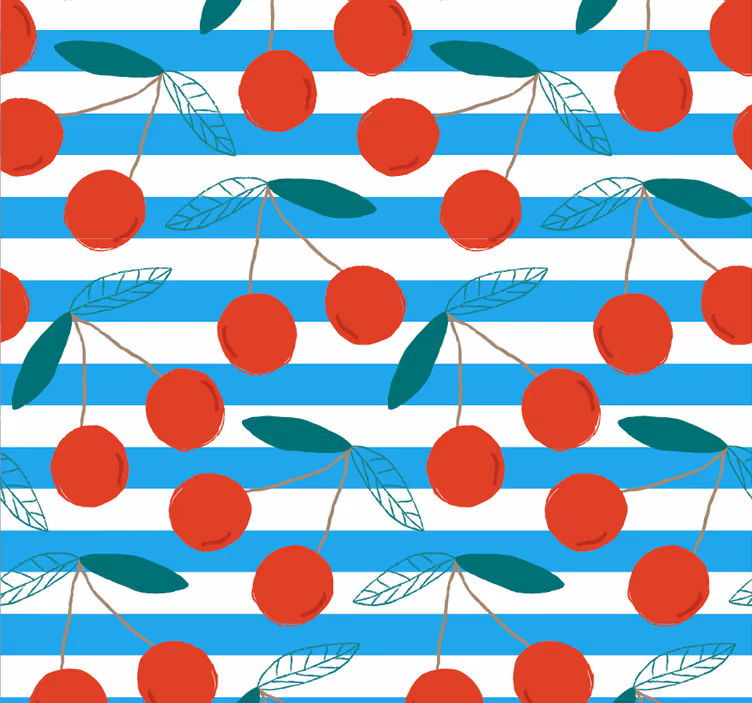 Rolgordijn keuken abstract fruitpatroon - TenStickers