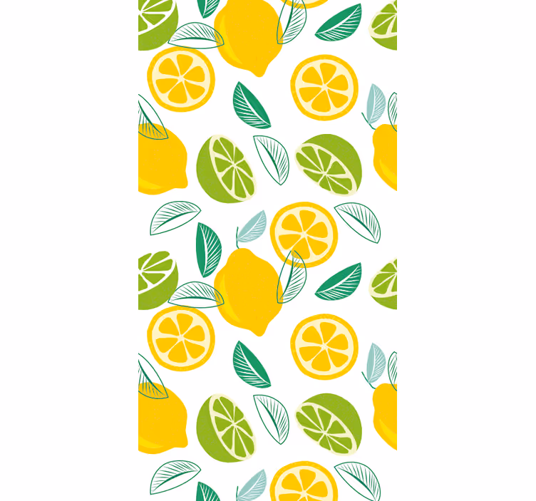 Rolgordijn keuken citrus motief - TenStickers