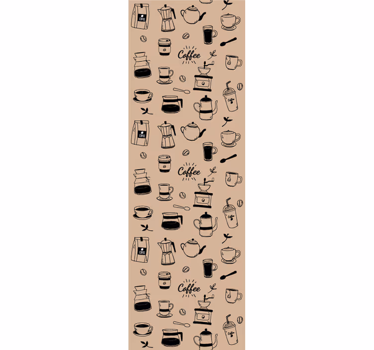Rolgordijn keuken koffie motief - TenStickers