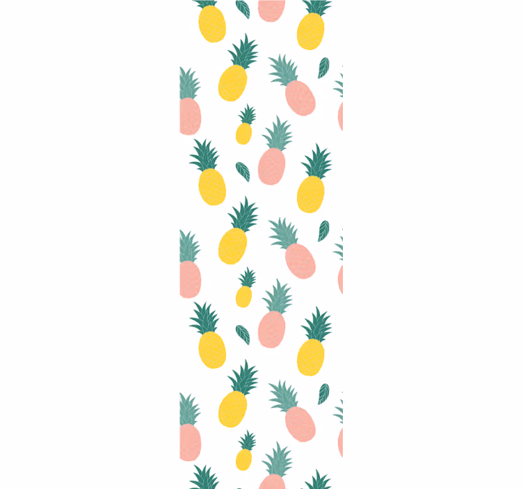 Rolgordijn keuken ananas patroon fruits design - TenStickers