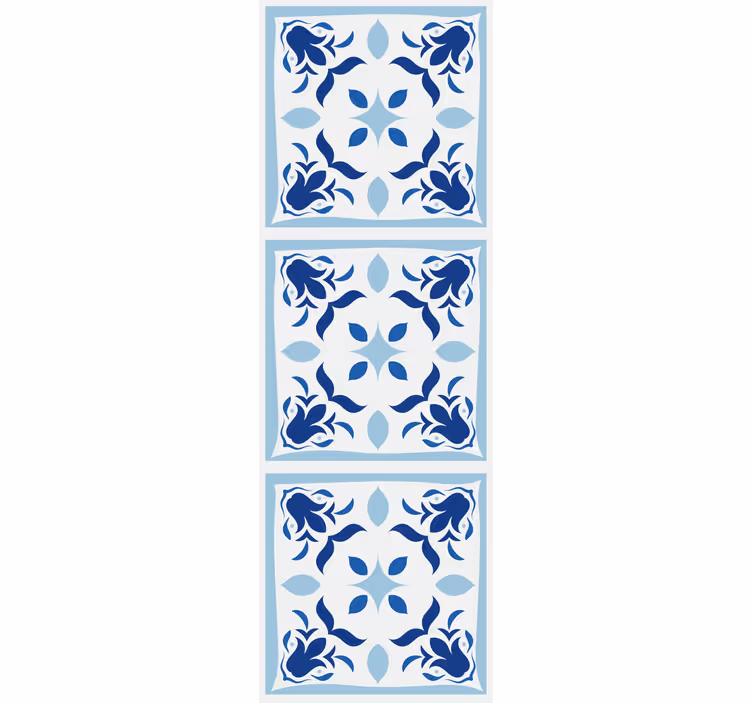Rolgordijn keuken typische portugese tegelbloemen - TenStickers