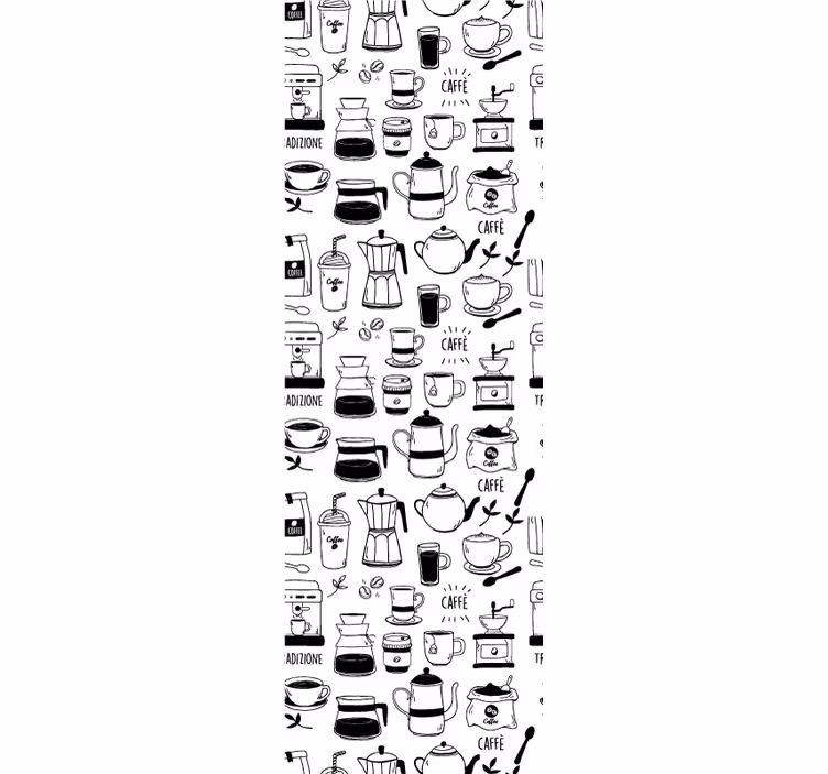 Rolgordijn keuken koffietijd - TenStickers