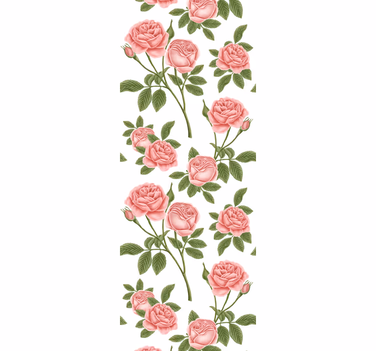 Rolgordijn keuken bloemenprint rozen - TenStickers