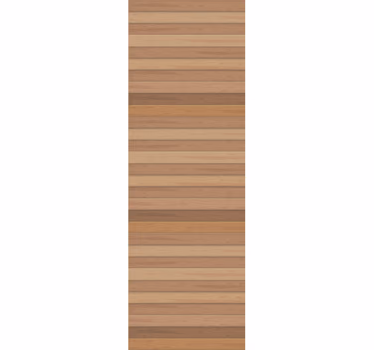 Eetkamer rolgordijn elegant rustiek hout - TenStickers