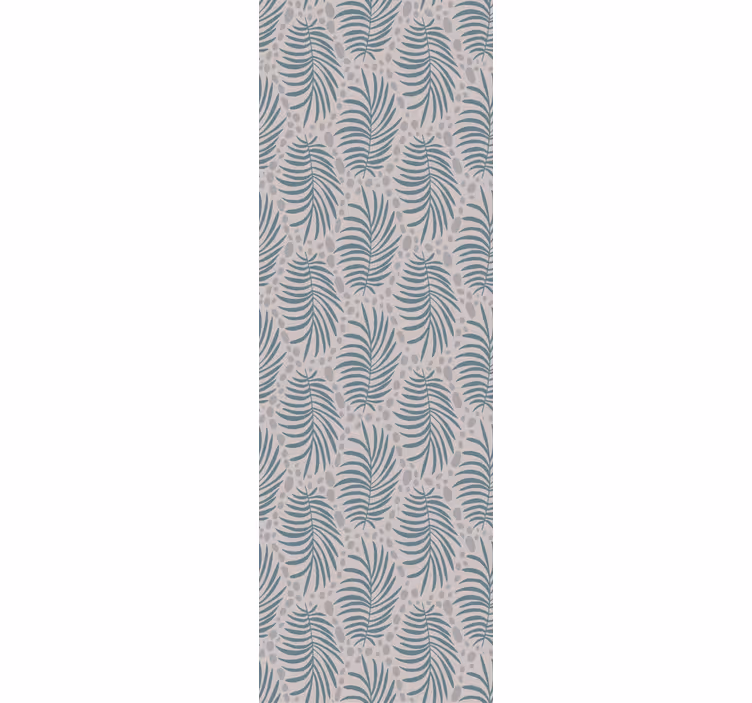 Eetkamer rolgordijn tropical blauw hamptons patroon - TenStickers