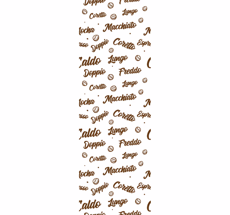 Eetkamer rolgordijn coffee elke dag - TenStickers