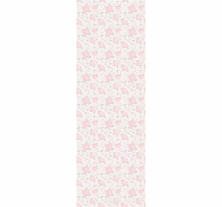 Eetkamer rolgordijn met kleine bloemen vintage stijl - TenStickers