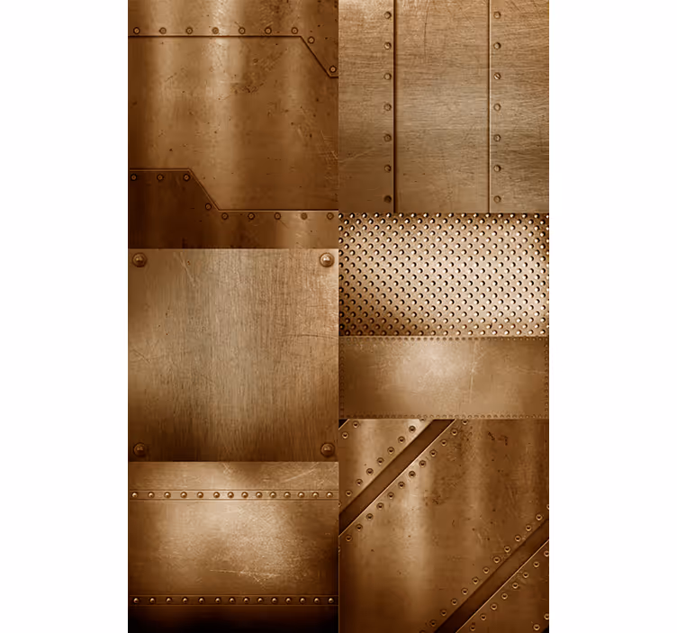 Eetkamer rolgordijn brass mozaïek - TenStickers