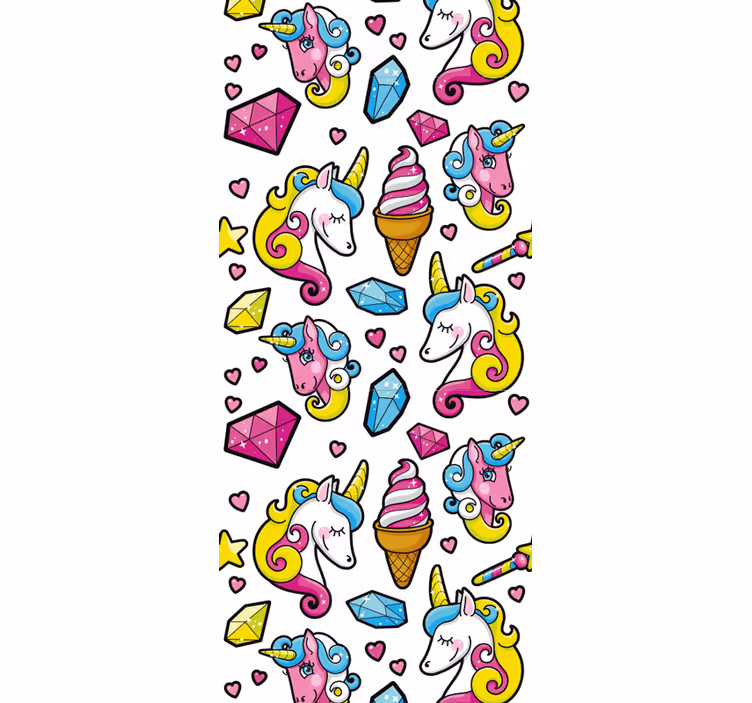 Rolgordijn kinderkamer eenhoorn fantasie motief - TenStickers