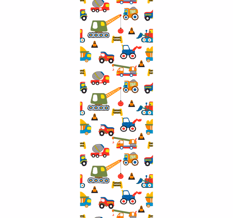 Rolgordijn kinderkamer bouwplezier - TenStickers