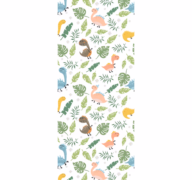 Rolgordijn kinderkamer pastelkleuren bos - TenStickers