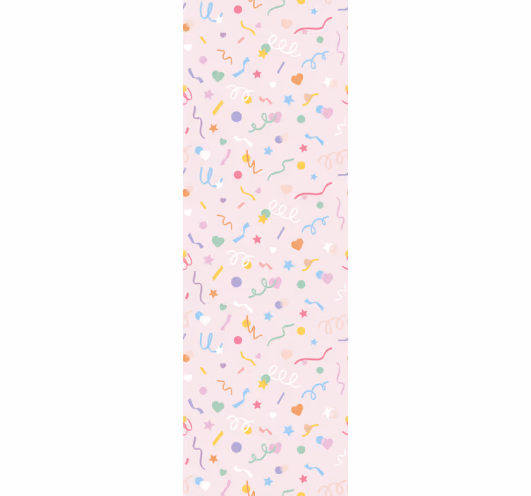 Rolgordijn kinderkamer patroon met schattige pastelconfetti - TenStickers