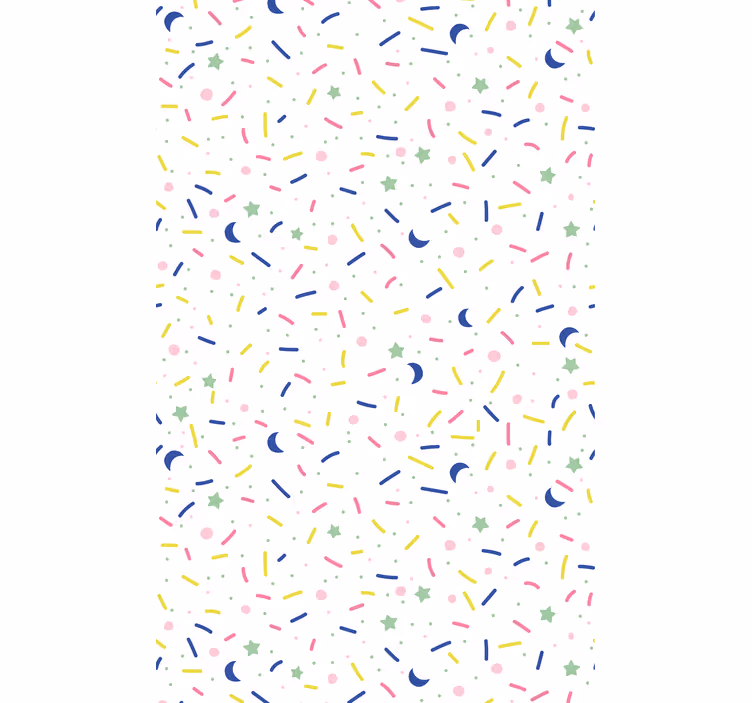 Rolgordijn kinderkamer kleurrijk sprinkles patroon - TenStickers