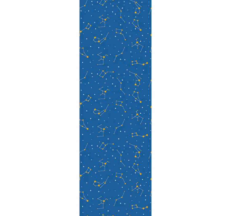 Rolgordijn kinderkamer sterrenhemel print - TenStickers