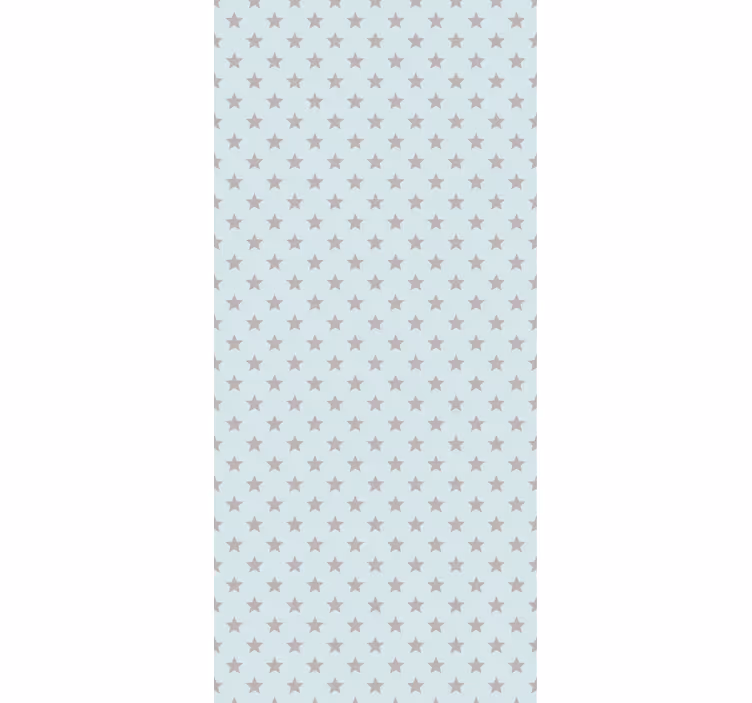 Rolgordijn kinderkamer blauwe achtergrond met grijze sterren - TenStickers
