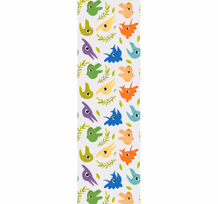 Rolgordijn kinderkamer retro game dinosaurussen - TenStickers