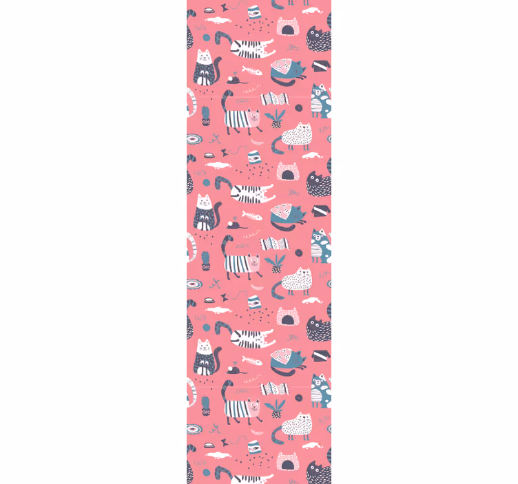 Rolgordijn kinderkamer nordic kittens - TenStickers