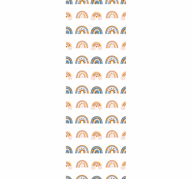 Rolgordijn kinderkamer herfstregenbogen - TenStickers