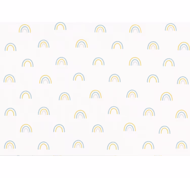 Rolgordijn kinderkamer verspreide pastelregenbogen - TenStickers