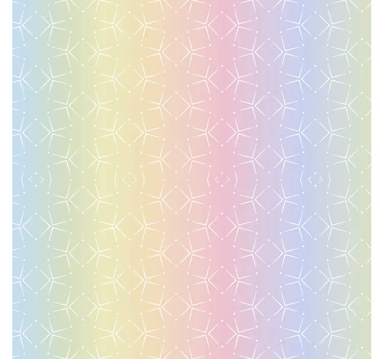 Rolgordijn kinderkamer glitter regenboog lucht pastel kleuren - TenStickers