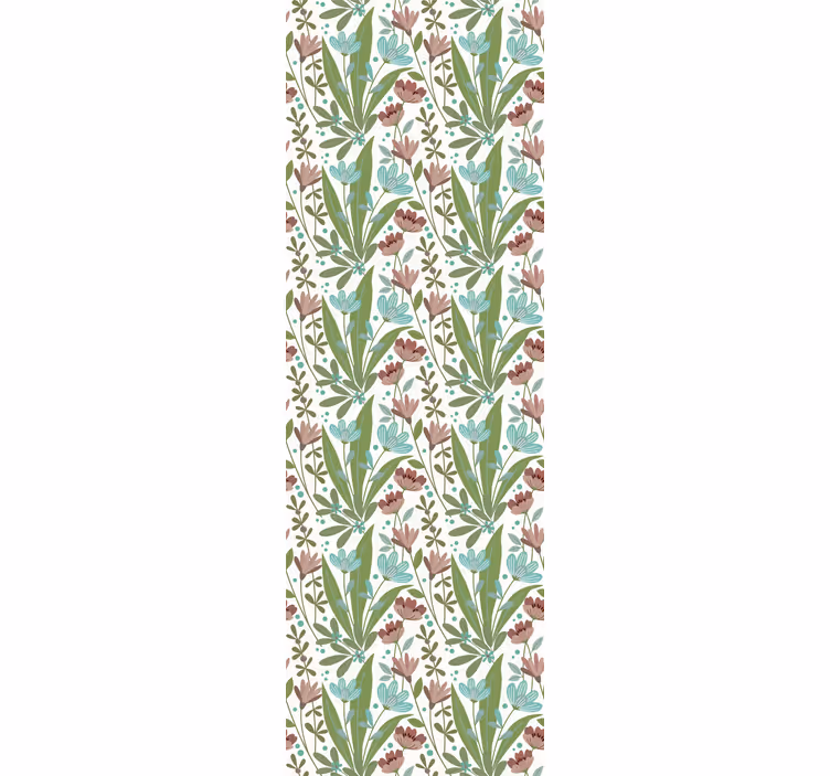 Rolgordijn kantoor granny chic bloemenstijl - TenStickers