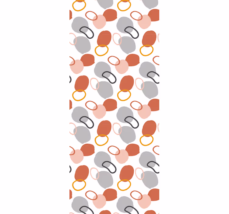 Rolgordijn kantoor abstract kleurige geometrische dots - TenStickers