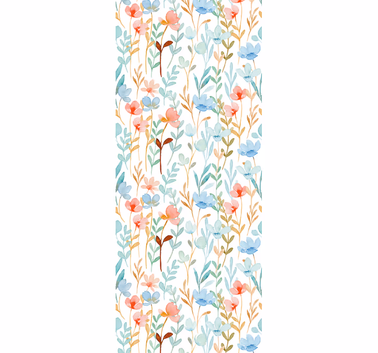 Rolgordijn kantoor bloemenprint 'hydenyear' - TenStickers
