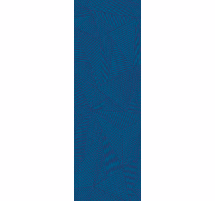 Rolgordijn kantoor blauw geometrisch eenvoudig patroon - TenStickers