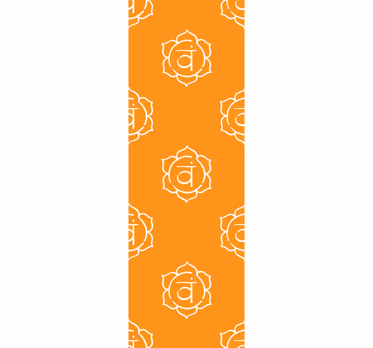 Rolgordijn kantoor mooi sacraal chakra symbool - TenStickers