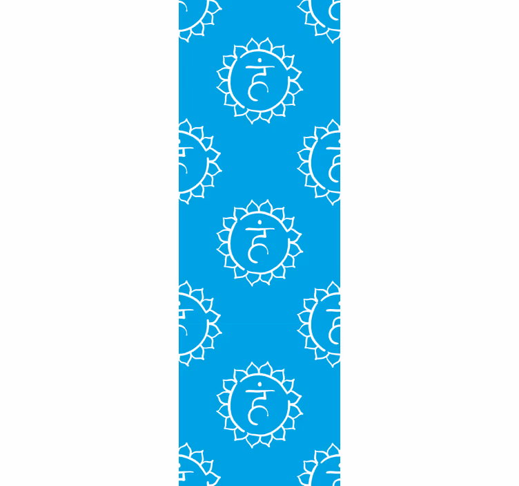 Rolgordijn kantoor keelchakra symbool - TenStickers