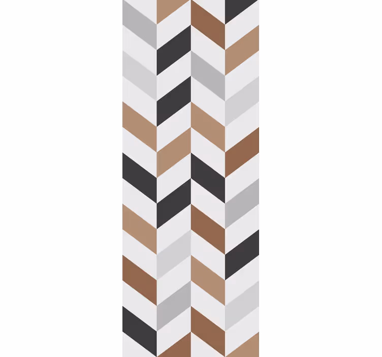 Rolgordijn tienerkamer abstract chevron motief - TenStickers