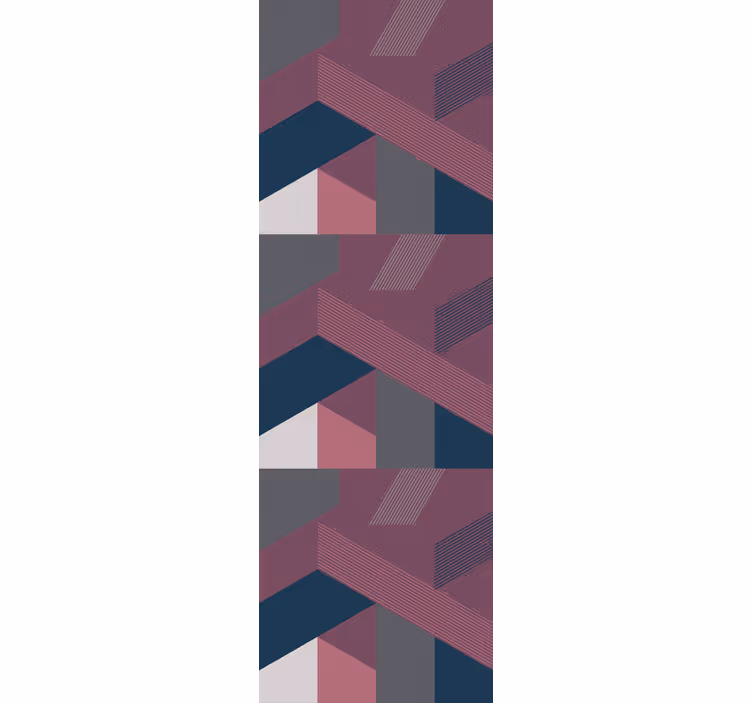 Rolgordijn tienerkamer geometrische vormen eclectisch - TenStickers