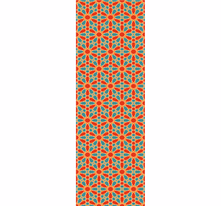 Rolgordijn tienerkamer naadloos arabisch geometrisch ornament - TenStickers